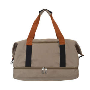 Bolsa de deporte impermeable extra grande de gran capacidad, bolsa de deporte de alta calidad, bolsa de deporte personalizada, compartimento para zapatos de cuero PU - Product Image 4