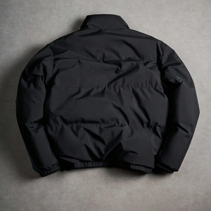 Blouson matelassé à col montant pour homme, épais, en toile, color block, streetwear, vêtement d'extérieur, service OEM - Product Image 3