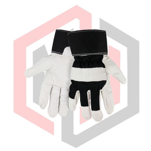 Calf Leather Rigger Working Gloves Tear Resistant Breathable Anti-static Anti-Impact <b>Fire</b> Fighting Anti-Cut Anti-Heat - Product Image 3