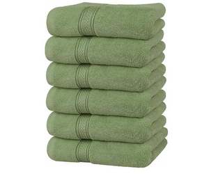 Serviette de toilette en coton pur de qualité supérieure, logo personnalisé, douce, absorbante, couleur unie, style hôtel, pour la maison et le spa - Product Image 1