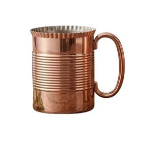 Tasse Julep en cuivre personnalisée, design très populaire, en métal et verre, idéale pour la maison, sans danger pour les aliments, pour glace pilée - Product Image 5