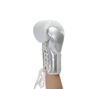 Gants de boxe personnalisés professionnels en cuir PU, de haute qualité, respirants, à séchage rapide, avec fermeture auto-agrippante, abordables - Product Image 6