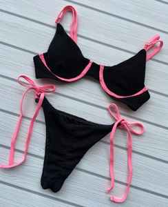 Unisex High Quality Customize Swimmer Bikini Set Bra and Underwear With Customize Logo Beach wear Bikini - Product Image 3