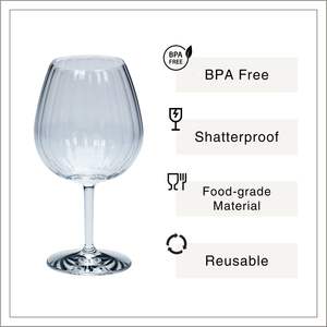 [Holar] Vasos de Vino de Plástico Acrílico Irrompible de 23oz, Fabricados en Taiwán, para Hostelería, Catering y Restaurantes - Product Image 2