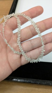 Cuentas de Diamante Blanco AAA+ en Forma de Briolette de 2.53mm, Piedras Preciosas Sueltas Facetadas en Forma de Lágrima, Suministros para Joyería Fina - Product Image 5