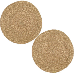 Natural Jute Placemat | Handmade <b>Round</b> Woven <b>Table</b> Mat for Dining Farmhouse Kitchen Rustic Home Decor Wedding <b>Table</b> Setting Mats - Product Image 2