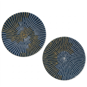 Handwoven Wall Decor Set Round <b>Hanging</b> Baskets For Living Room Eco-Friendly Natural Fiber Woven Wall Art Decor In Low Price - Product Image 1