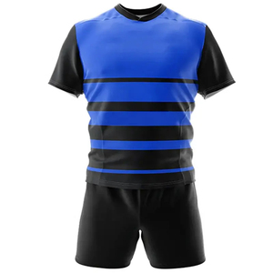Ensemble d'uniformes de rugby confortables, respirants, à séchage rapide, écologiques, avec logo personnalisé, design de haute qualité, couleurs personnalisées, impression numérique - Product Image 2