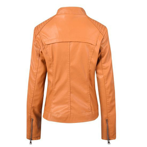 Chaqueta Corta de Mujer en Piel Sintética de Oveja con Cuello de Piel Vegana, Cierre de Cremallera, Resistente al Viento, Ecológica y Transpirable, Abrigo de Invierno - Product Image 6
