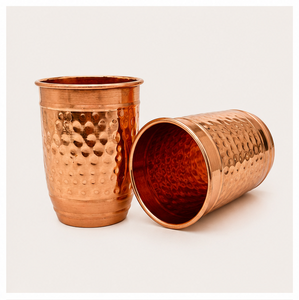 Factory Price Pure <b>Copper</b> Hammered Tumbler Set Drinking Water Glass for Health Eco-Friendly Handcrafted <b>Copper</b> <b>Cup</b> for Hotels - Product Image 2