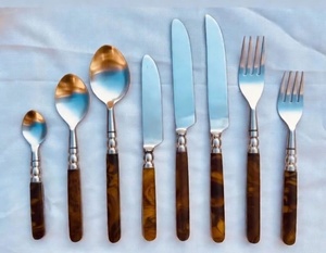 Natural Bone Handle Flatware Cutlery Set Stainless Steel <b>Mirror</b> Polish Finished For Home Parties Events <b>Tabletop</b> Dinnerware Set - Product Image 6