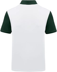 Polo à manches courtes pour homme, coupe classique, séchage rapide, style décontracté, imprimé par sublimation, tissu polyester, motifs géométriques et blocs de couleur. - Product Image 2