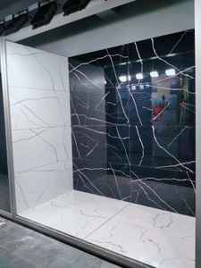 Diseño de mármol Statuario Carrara 600x1200mm GVT PGVT, baldosa vitrificada esmaltada, baldosa de porcelana con aspecto de mármol de diseño, para interiores modernos. - Product Image 4