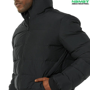Geometric Pattern Printed Puffer <b>Jacket</b> Men Modern Streetwear Fashion <b>Padded</b> Bubble Coat Outwear - Product Image 5