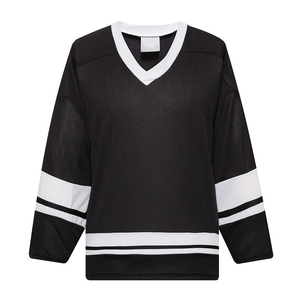 Maillot de hockey sur glace haut de gamme, 100 % polyester, taille adulte, écologique, respirant, personnalisable, pour entraînement d'équipe, couleur unie - Product Image 4