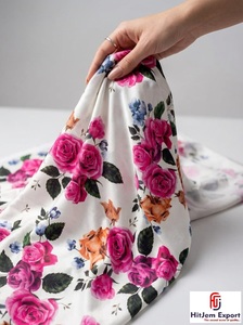 Custom Floral Digital Printed Polyester Fabric Personalized Textile Manufacturing Service for Apparel Clothing Home Textile - Product Image 3