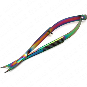 Ciseaux à cuticules multi-ressorts de haute qualité en acier inoxydable, ciseaux de manucure, design personnalisé, couleur personnalisée, vente en gros OEM - Product Image 5