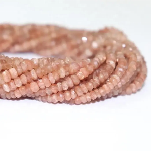 Cuentas de Rondelle facetadas de piedra solar Natural de 3mm, 4mm, 5mm, superventas, cuentas de piedras preciosas sueltas, hebra, colección de piedras preciosas hechas a mano 2025 - Product Image 3