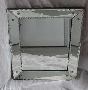 Large Decorative Venetian <b>Silver</b> <b>Mirror</b>, Elegant Rectangular Statement Wall Decor for Living Room, Dining Room - Product Image 1
