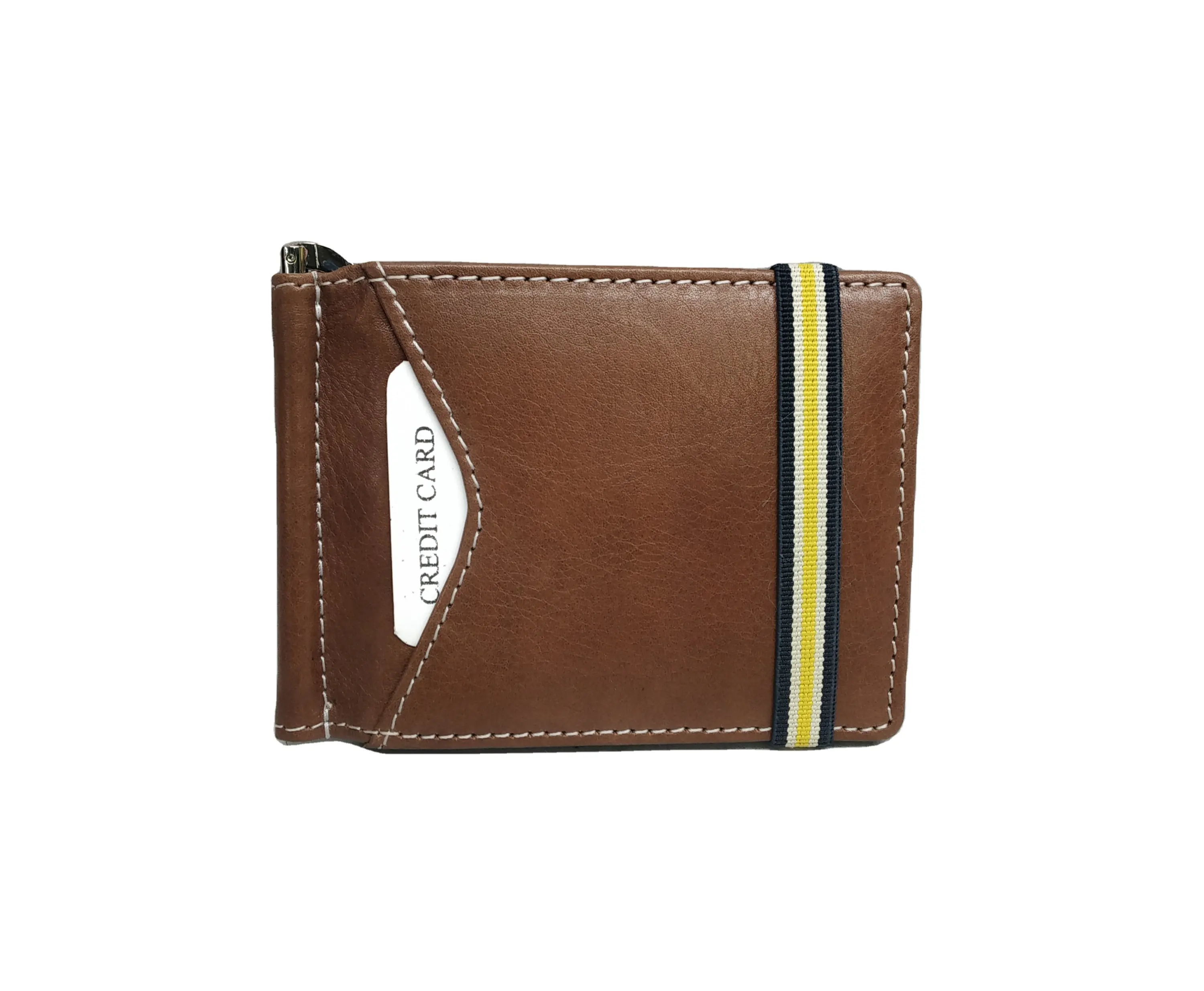 Unisex deri para klip nakit kart cüzdan tutucu çanta RFID engelleme yumuşak Premium lüks hissediyorum maliyet etkin toptan hint