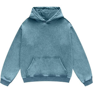 Sudadera con Capucha Extra Grande, Color Sólido, con Bolsillo, Forro Polar, Algodón, Informal, para Otoño, Manga Larga, Tejida, para Hombre - Product Image 6