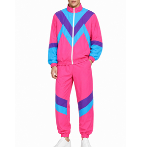 Men's Quick Dry Windbreaker Tracksuit Full Zip Jacket with Comfortable <b>Athletic</b> Pants for Running and Training Wholesale Price - Product Image 1