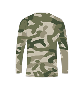 เสื้อเชิ้ตฝ้ายถัก 100% สีเขียวมะกอก แขนยาว ระบายอากาศได้ดี เหมาะสำหรับออกกำลังกายและฝึกซ้อม - Product Image 2