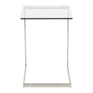 Zenn Contemporary <b>Clear</b> Glass End <b>Table</b> Contemporary Coffee <b>Tables</b> Collection - Product Image 5