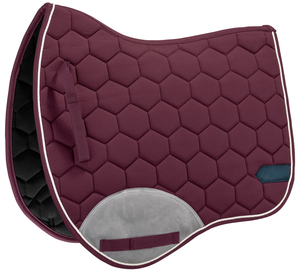 Tapis de selle de saut en coton et cuir matelassé en mousse de haute qualité pour le confort et la durabilité à l'équitation - Product Image 4