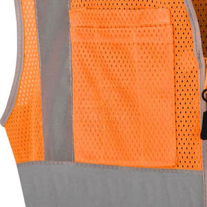 Chaleco de seguridad reflectante de alta calidad con múltiples bolsillos y logotipo personalizable para construcción y actividades al aire libre - Product Image 5