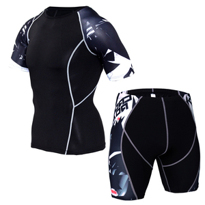 Conjunto de 2 Piezas de Ropa Deportiva de Invierno, Conjunto de Pantalones Cortos de Compresión Unisex al por Mayor - Product Image 3