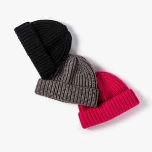 Gorros de punto de invierno para hombre y mujer, suaves, unisex, calentadores de cabeza, gorros con dobladillo, gorros de punto acanalados, gorros tipo calavera - Product Image 2