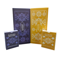Cartes de poker personnalisées officielles pour club de jeu et casino, anti-contrefaçon, avec emballage exclusif en boîte rigide