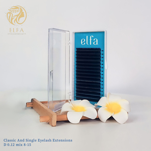 Bandejas de extensiones de pestañas Mega de 15mm clásicas coreanas hechas a mano con LD Curl Box Suministros de etiqueta privada para extensiones de pestañas - Product Image 1