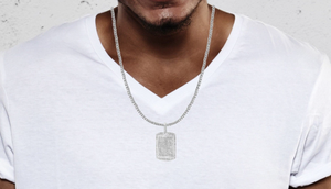 <b>Custom</b> 925 Silver Hip Hop Pendant Iced Street Fashion Design Diamond Moissanite Baguette Silver Plated Fine Pendant - Product Image 4