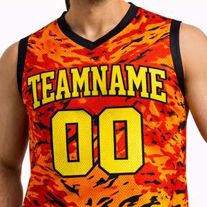 ชุดยูนิฟอร์มบาสเก็ตบอลขายดีที่สุด ผลิตจากโพลีเอสเตอร์ 100% จากปากีสถาน มีไซส์พลัส รับสกรีนโลโก้ ราคาขายส่งสำหรับชุดทีม - Product Image 5