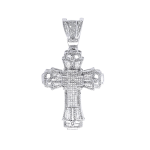 จี้รูปกางเขนมอยส์ซาไนต์แบบกำหนดเอง VVS จี้ฮิปฮอป เงินแท้ 925 ประดับเพชร จี้ศรัทธาคริสเตียน เครื่องประดับทางศาสนา - Product Image 5