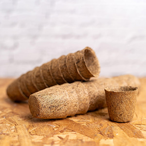 Macetas biodegradables de coco para vivero, cuadradas y comprimibles, ecológicas, para verduras - Product Image 1