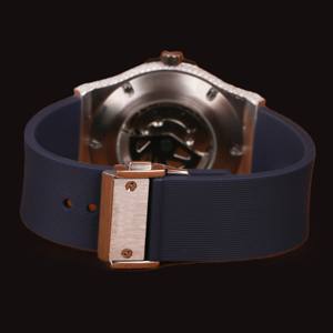 นาฬิกาข้อมือผู้ชายสุดหรู ดีไซน์คลาสสิก ประดับเพชรโมอิสซาไนต์ทรงกลมสีน้ำเงิน สายสีน้ำเงิน โดดเด่นมีสไตล์ เหมาะสำหรับงานปาร์ตี้ - Product Image 3