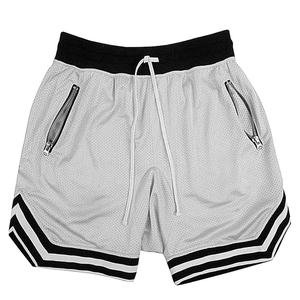 Pantalones Cortos de Baloncesto Retro Personalizados de Alta Calidad con Cierre, Color Rosa, 5 Pulgadas, de Poliéster, para Hombre y Mujer - Product Image 6