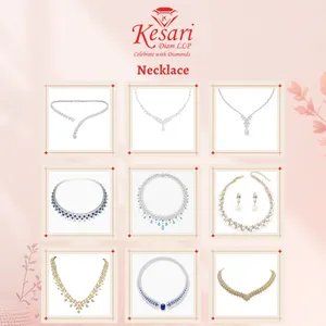 Rose Gold Plated Ethnic <b>Statement</b> <b>Necklace</b> Emerald Cut Lab Grown Diamonds Channel Set Geometric Design Bamboo Chain Women - Product Image 6