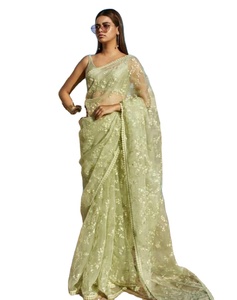 Hit Design Authentique Broderie Lourde Diamant Travaillé Soie Multi Couleur Salwar Kameez Daily Party Wear Non Cousu pour Femmes Adultes - Product Image 1