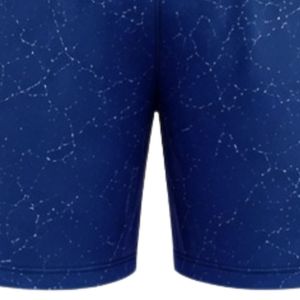 Shorts d'entraînement athlétiques imprimé marbre bleu roi avec taille élastique, respirants, légers, pour la gym, le fitness et la performance sportive - Product Image 4