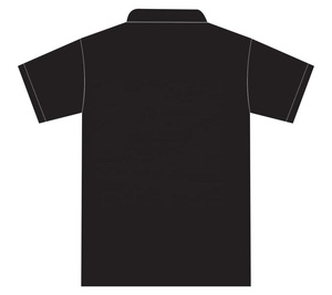 Polo Oxford à manches courtes pour homme, noir, logo brodé sur le devant, style décontracté, coupe classique - Product Image 3