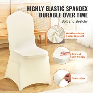 Housses universelles en spandex pour chaises pliantes, métalliques, amovibles, lavables, protectrices, extensibles pour mariages et Holi - Product Image 2
