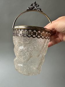 Elegante Cubitera de Vidrio de Diseño con Asas Curvas, Perfecta para Entretener Invitados y Exhibir en Bares Domésticos, Procedente de la India - Product Image 3