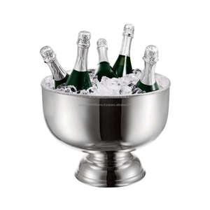 OEM ODM Refroidisseur de vin à champagne personnalisé Aluminium Métal Seau à glace décoratif d'affichage de comptoir personnalisé avec logo - Product Image 4