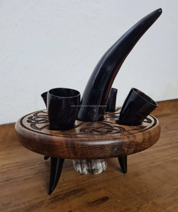 ฮอร์นดื่มไวกิ้งทำด้วยมือสไตล์นอร์ดิกโลโก้ที่กำหนดเองสมบูรณ์แบบสำหรับของขวัญและกิจกรรม - Product Image 3