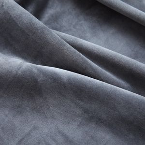Antracite 54 "x 63" tende oscuranti in velluto con anelli Set 2 pezzi - Product Image 4