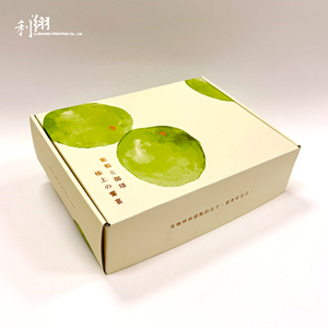 Recyclable Handmade Oblong Dessert Gift Box with Self-Erecting Paperboard Design Four-Color Printing Laminate/Glitter/Bronzing - Product Image 1
